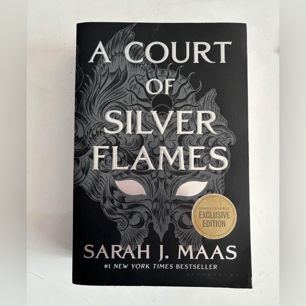 A Court of Silver Flames by Sarah J. Maas (black edition)